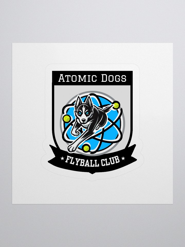 Atomic Dogs Flyball Club Kiss Cut Stickers product image (1)