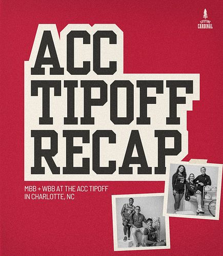 Run in back ⬅️ to our first #ACCTipoff in Charlotte 📸
⁠
Just ✌️ more weeks until @stanfordmbb and @stanfordwbb seasons are un...