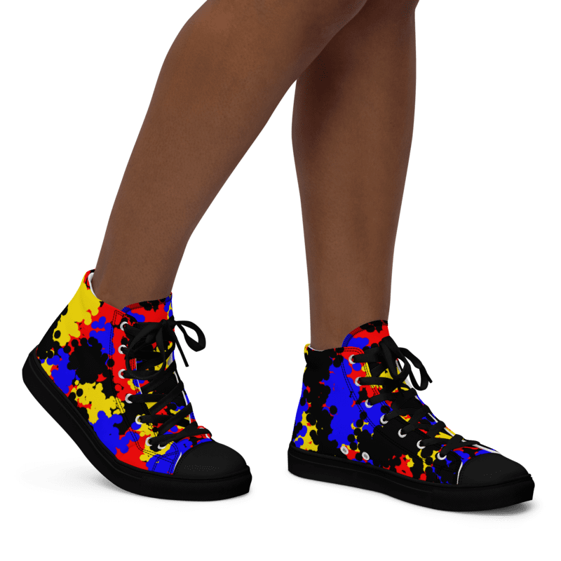 Primary splash High Top Canvas Shoes (womens) product image (2)