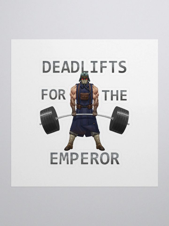 Deadlifts For The Emperor - Masked Soldier - Sticker product image (1)