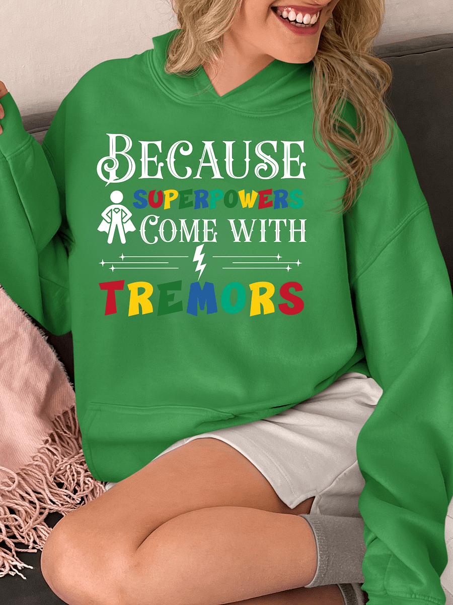 Because Superpowers Come with Tremors. Parkinson Gildan Hoodie product image (1)