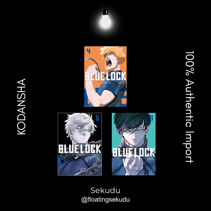 [Authentic] Blue Lock Manga (English) Vol 4, 5, 6 | Kodansha [Brand New] product image (1)
