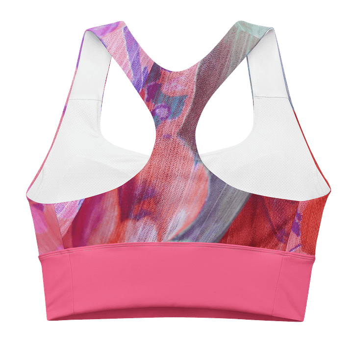 Paradise Breeze Brink Pink Recycled Longline Sports Bra product image (2)
