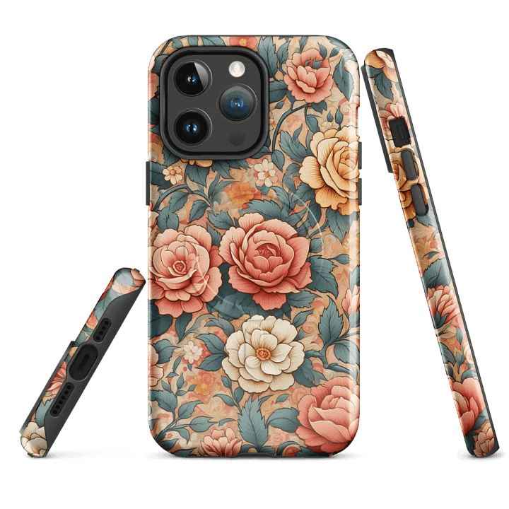 Vintage Rose Garden MagSafe® iPhone® Tough Case - Painting Artwork fit for iPhone 16 15 14 Pro Max product image (4)