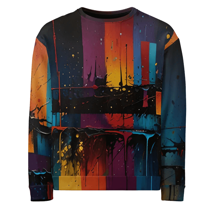 Acrylics All-Over Print Recycled Unisex Sweatshirt product image (1)