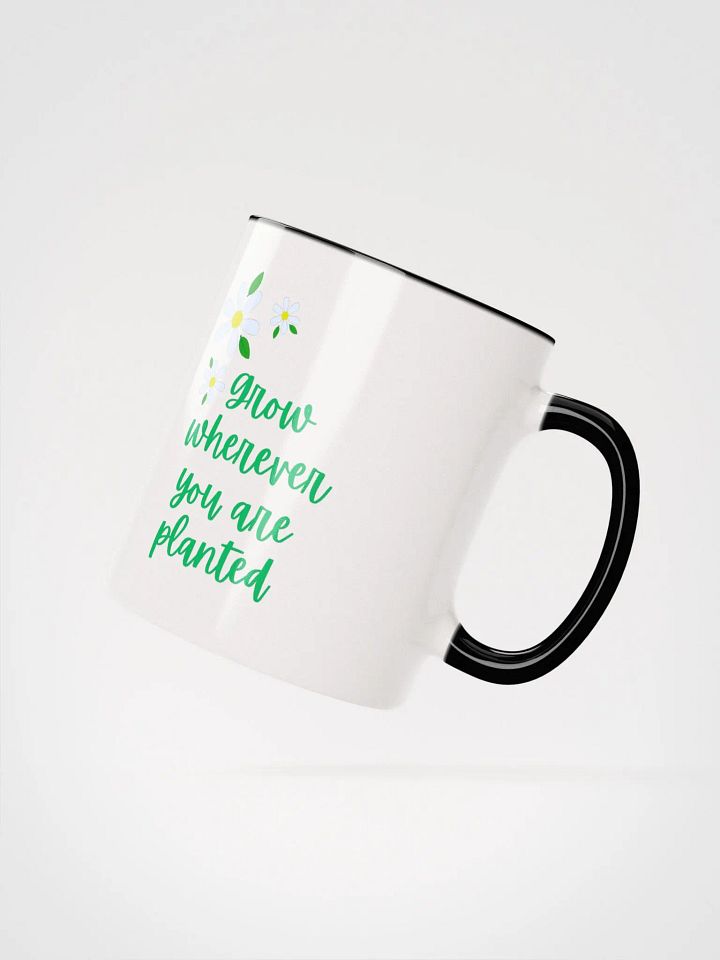 Daisy Grow Wherever You Are Planted Ceramic Mug Yellow, product image (10)