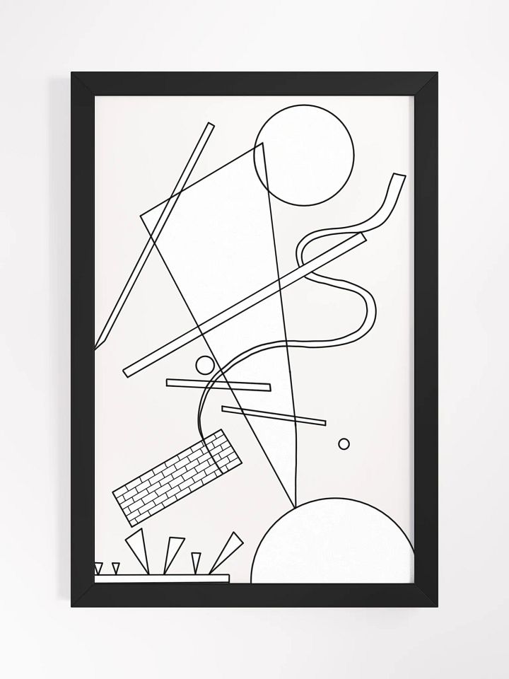 Color-Your-Own Kandinsky's Framed Poster! 12" x 18" product image (1)