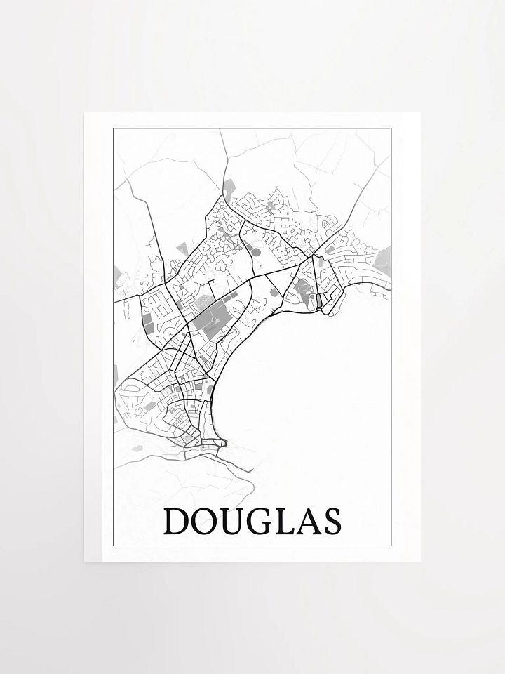 Douglas, Isle of Man, city map print product image (1)