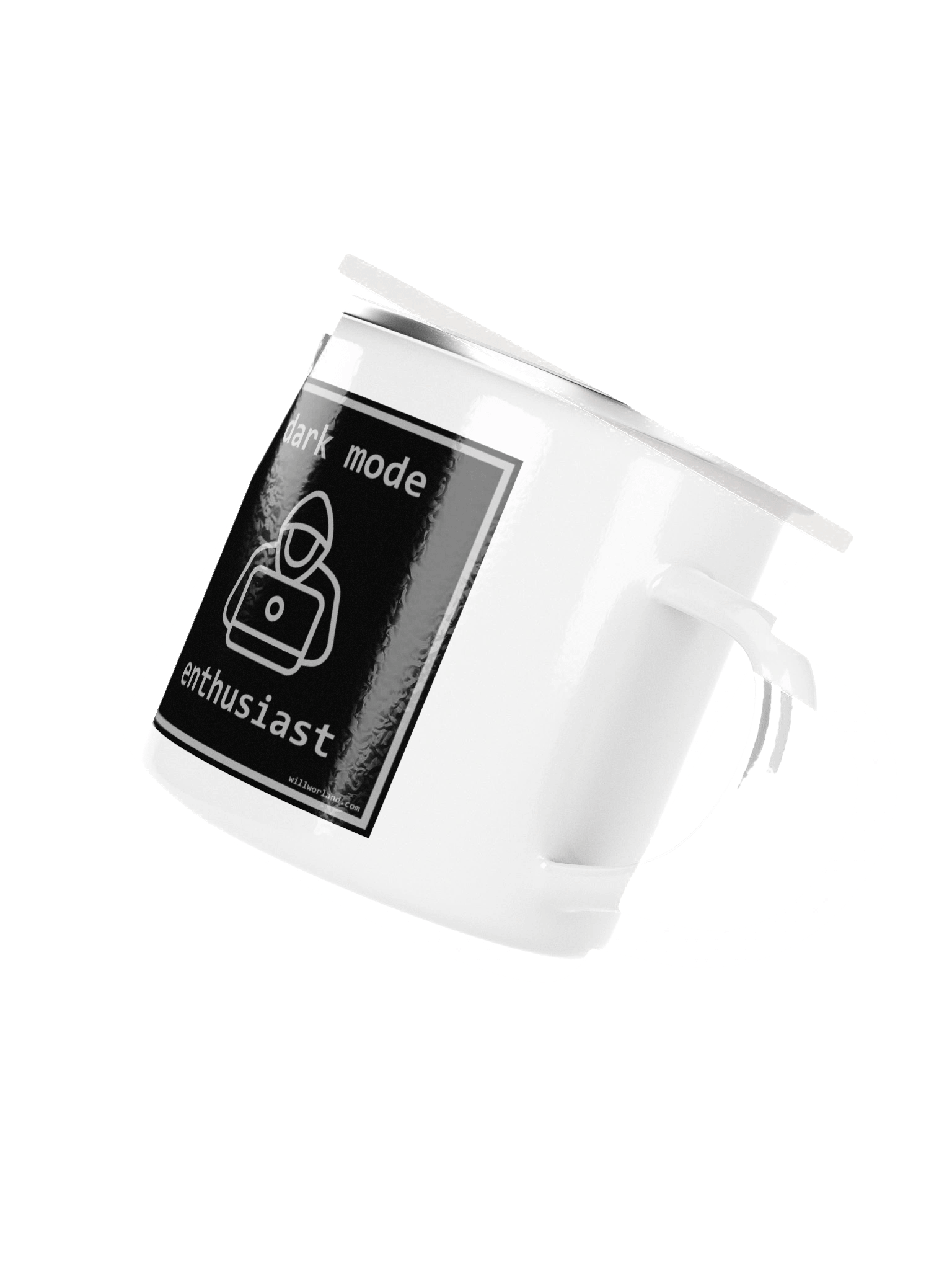 Dark Mode Enthusiast (Enamel Camp Mug) product image (3)