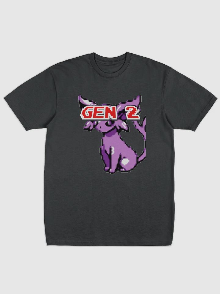 Unique Gen 2 Sprite of Espeon (Black Cotton tshirt) product image (1)