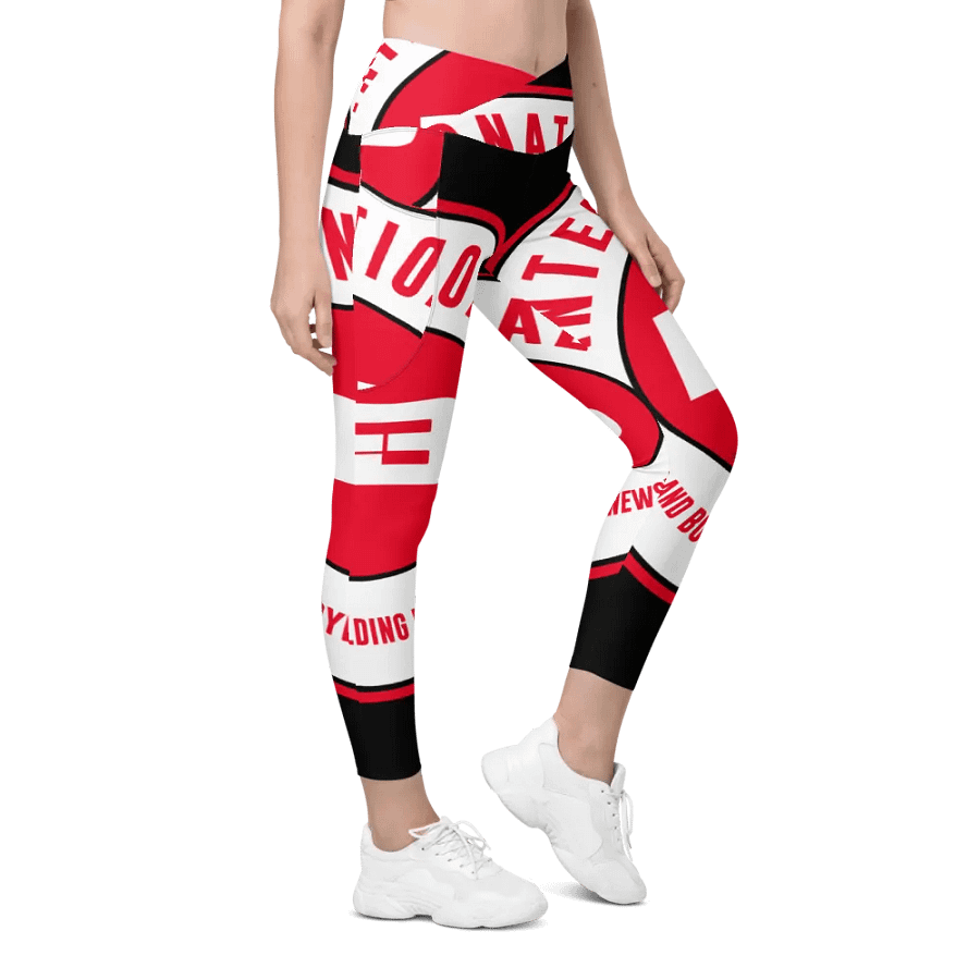 IFBNewsfeed.Org's All-Over Print Crossover Leggings with Pockets product image (6)