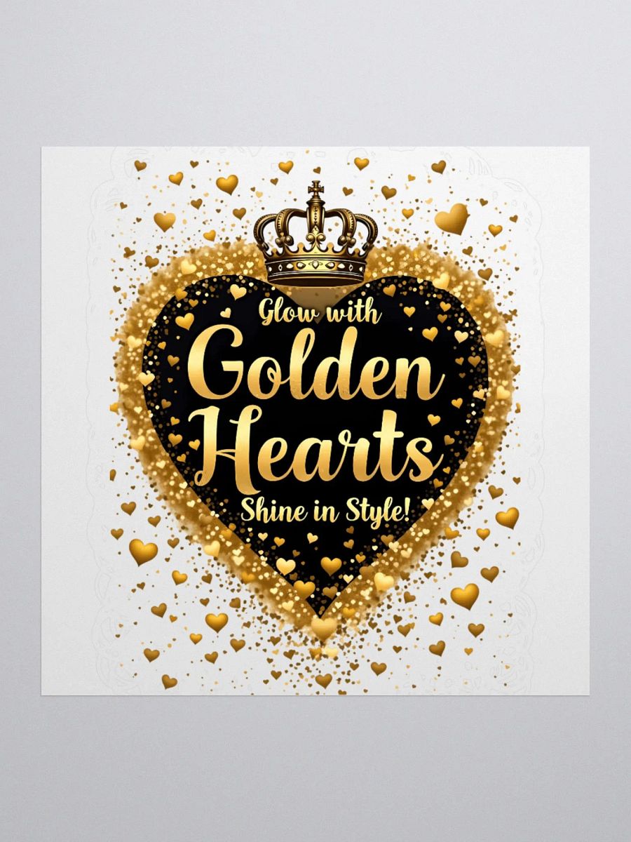 Black History Month Golden Hearts Shine in Style Kiss Cut Stickers product image (3)