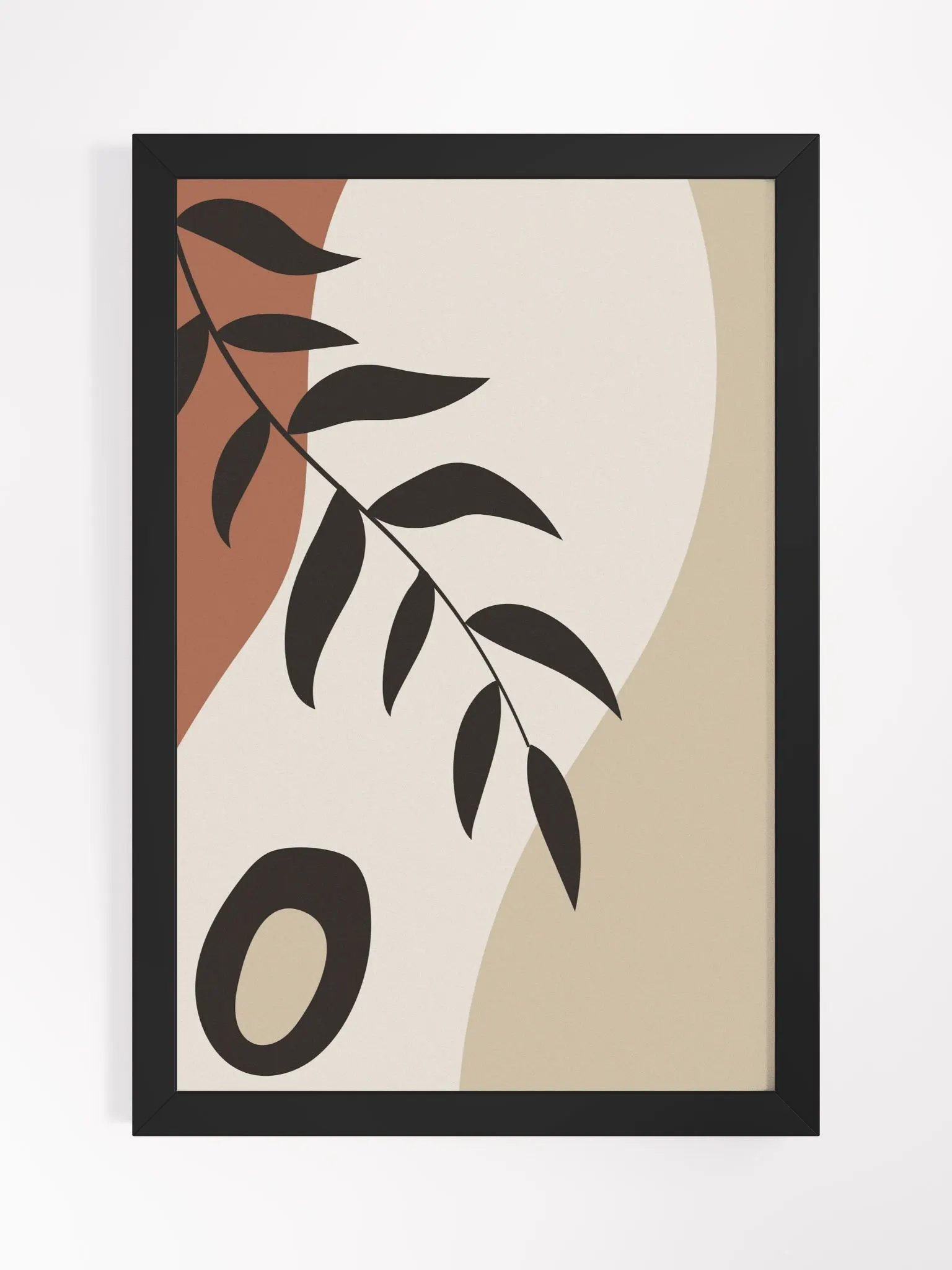 Earthy Leaves Framed Matte Poster product image (1)