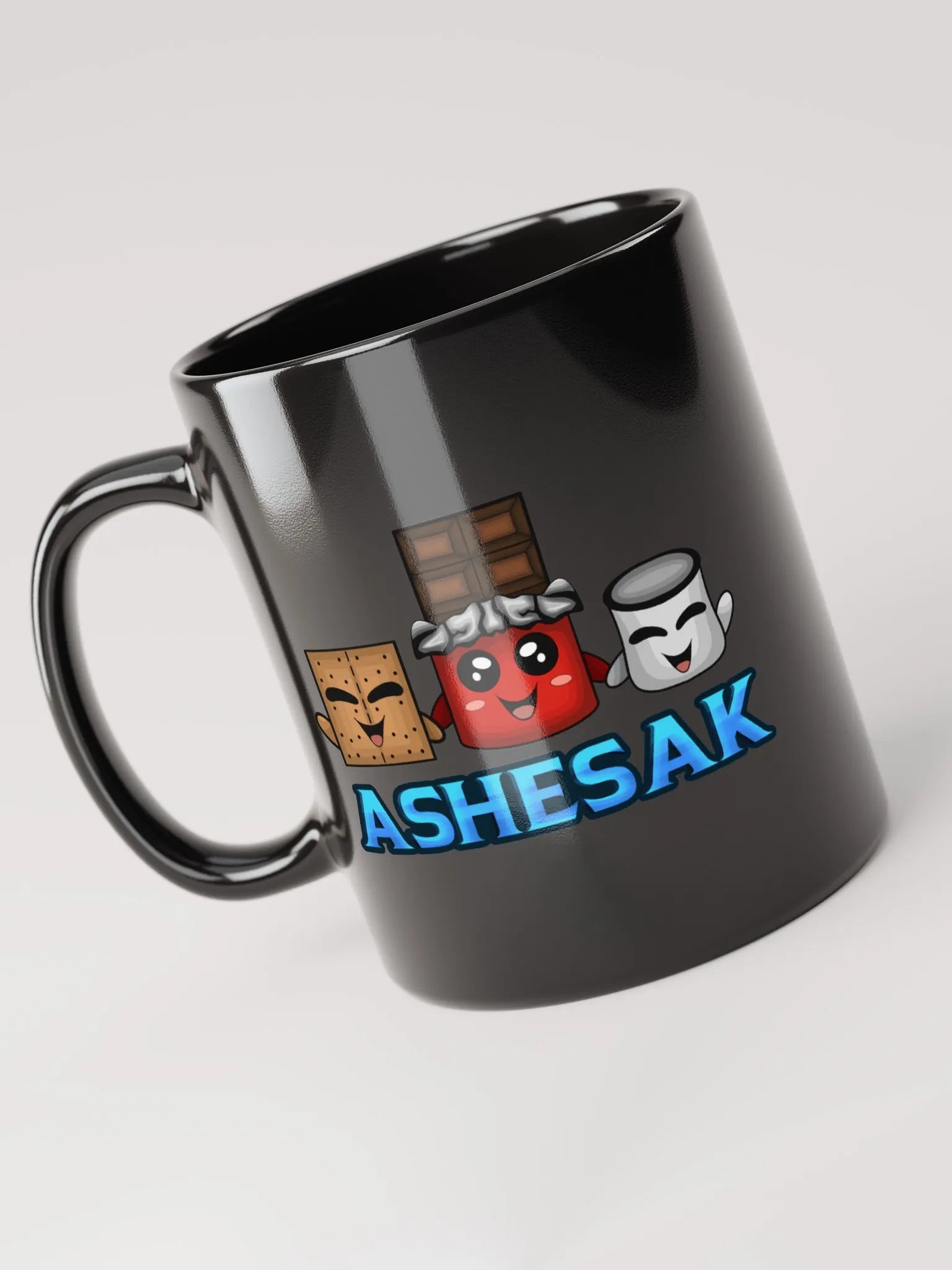 Smores Friends V2 Black Glossy Mug product image (4)