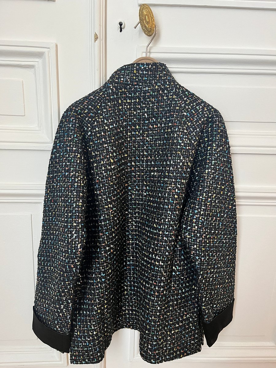 Midnight Tweed Mandarin Jacket product image (3)