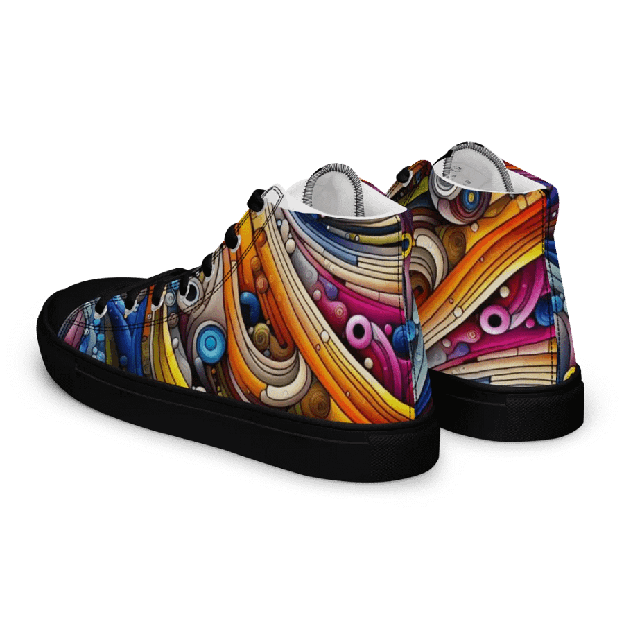 Women's High Top Canvas Shoes -colourful vibrant and trendy design product image (3)
