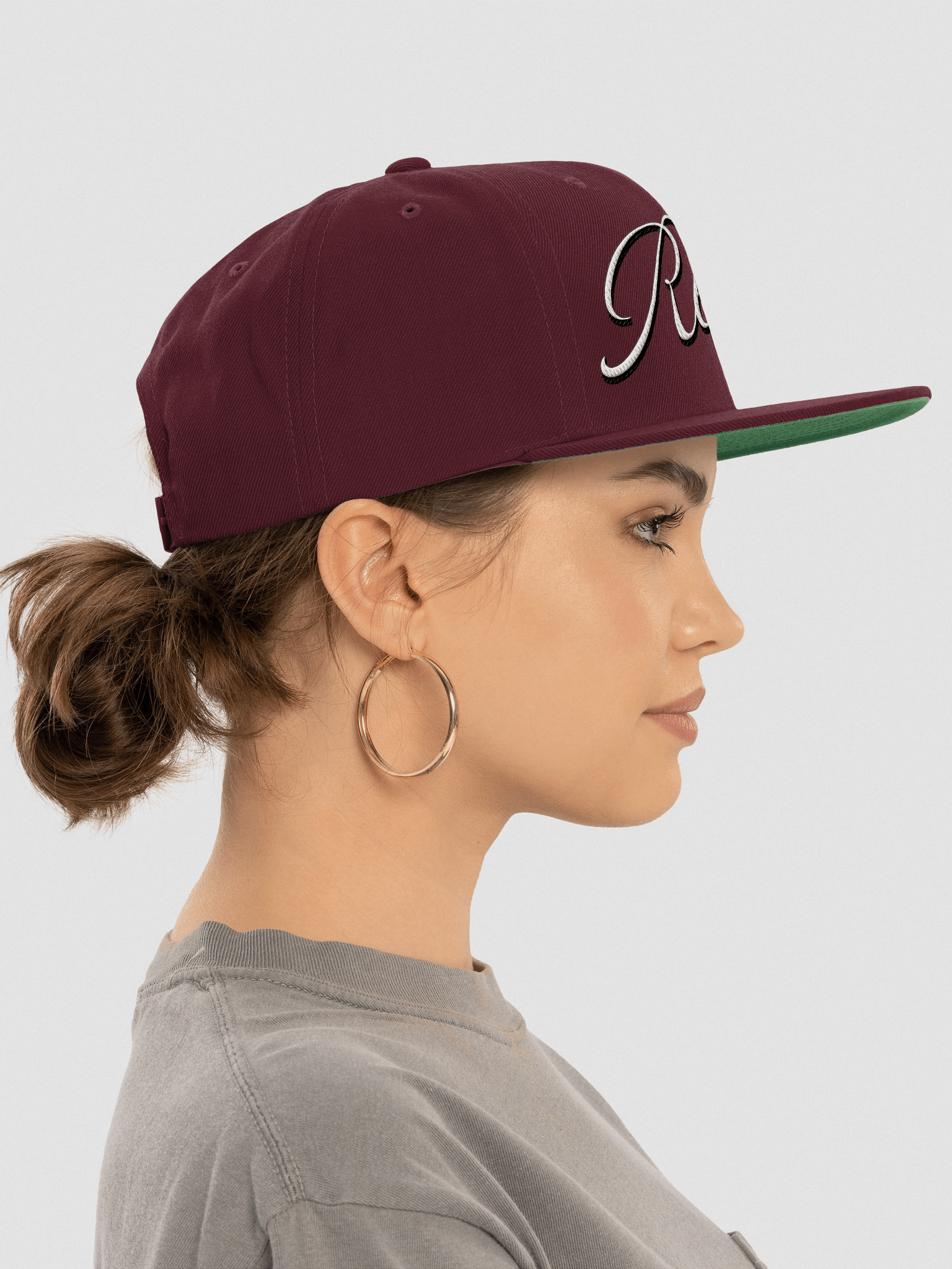 Reborn Elegance Wool Blend Snapback Cap product image (4)