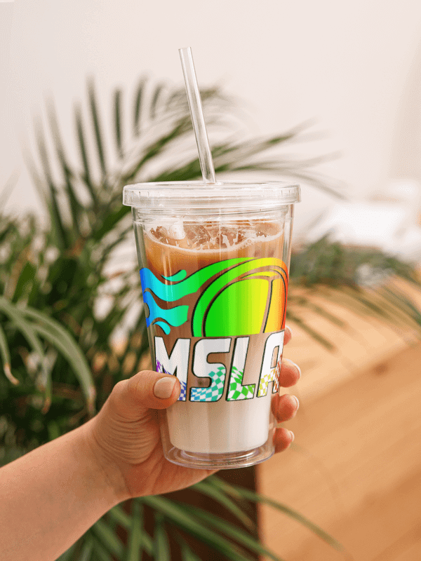 MSLA Pride - Double Wall Clear Plastic Tumbler product image (1)