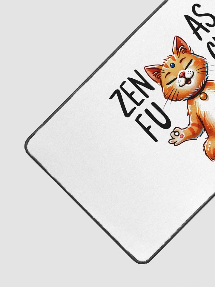 Zen Cat Meditation Desk Mat product image (2)