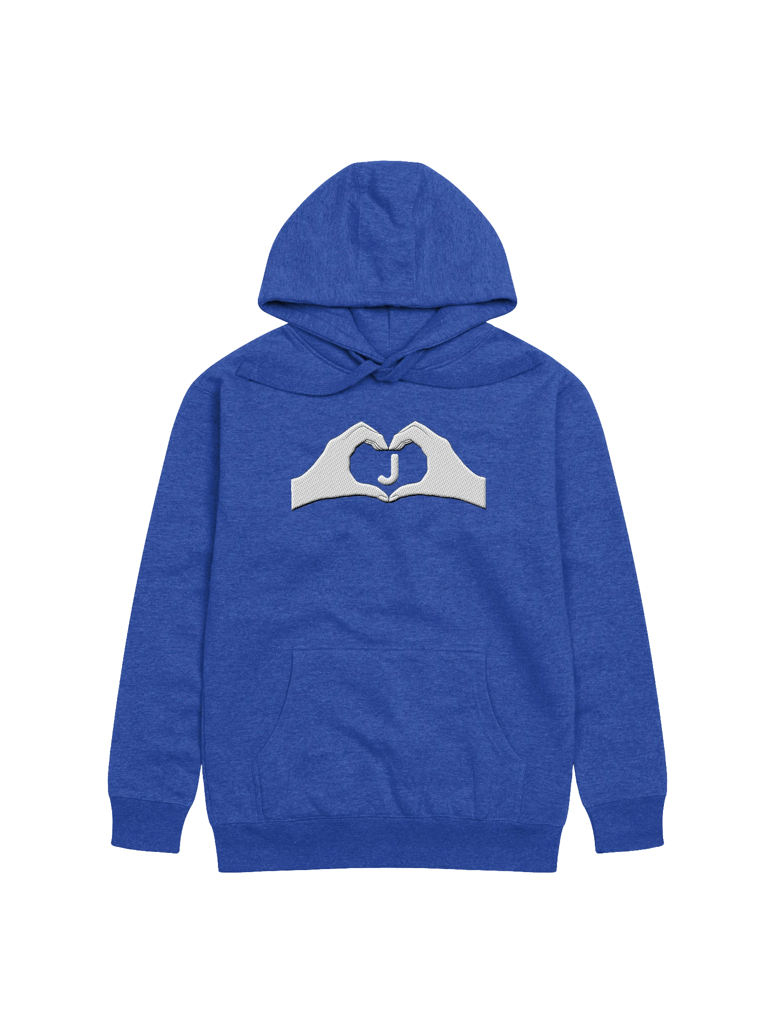 Heartfelt Love "J" Embroidered Unisex Premium Hoodie product image (41)