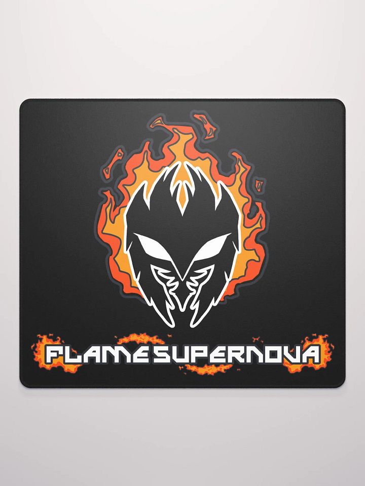 Mask Icon v2 (Black) Gaming Mousepad (Black) product image (2)