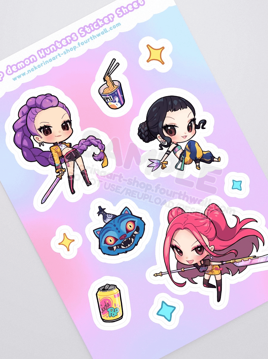 Huntrix Sticker Sheet product image (3)