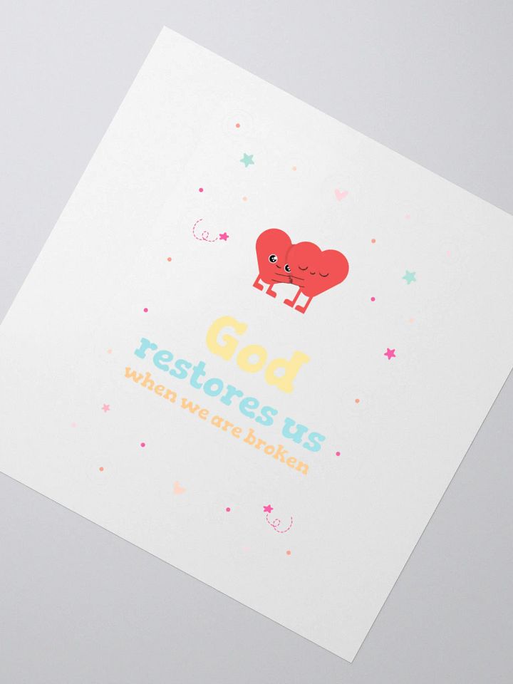 Restored Love Kiss Cut Stickers product image (2)