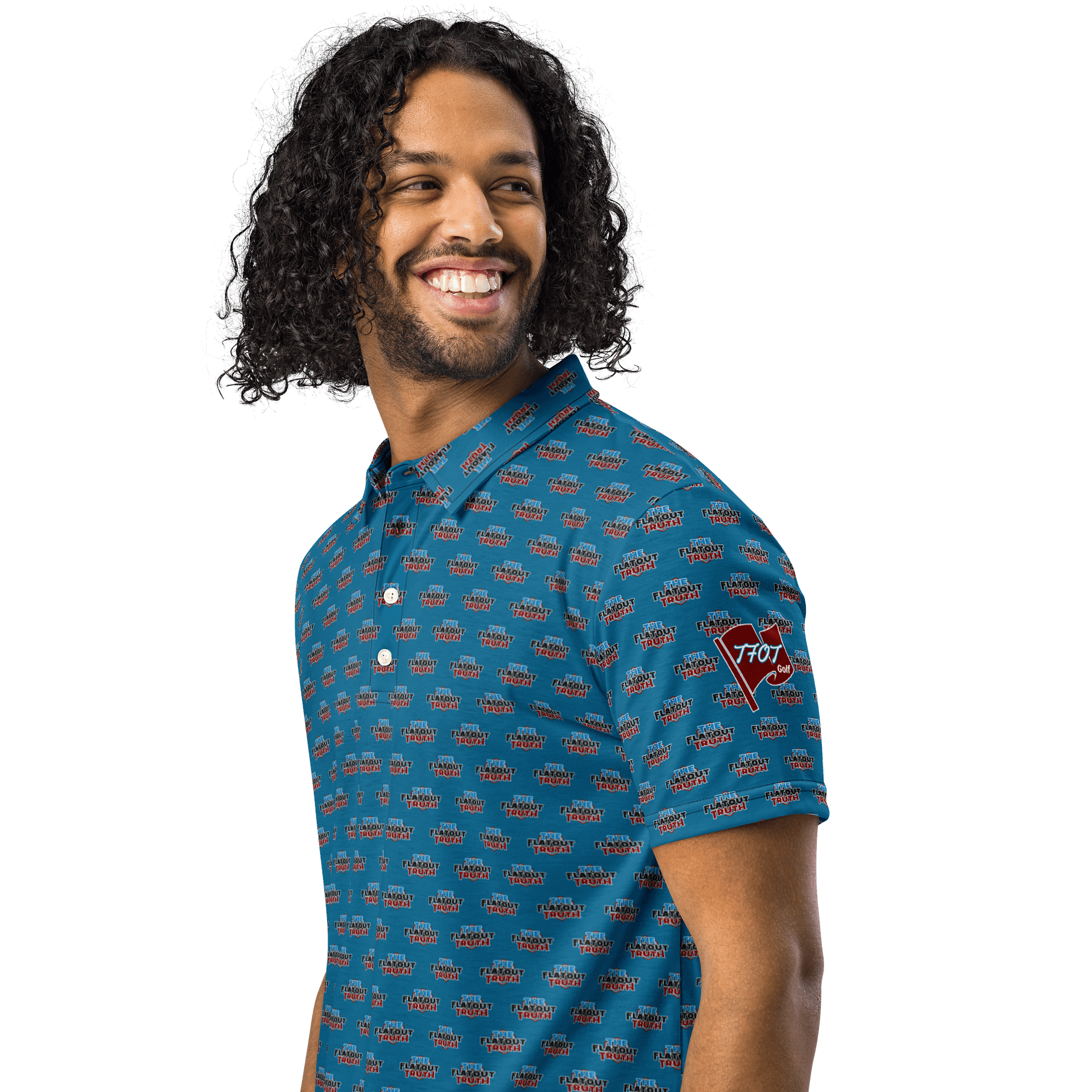 TFOT SlimFit Red HexaFusion Gray Polo Shirt product image (3)