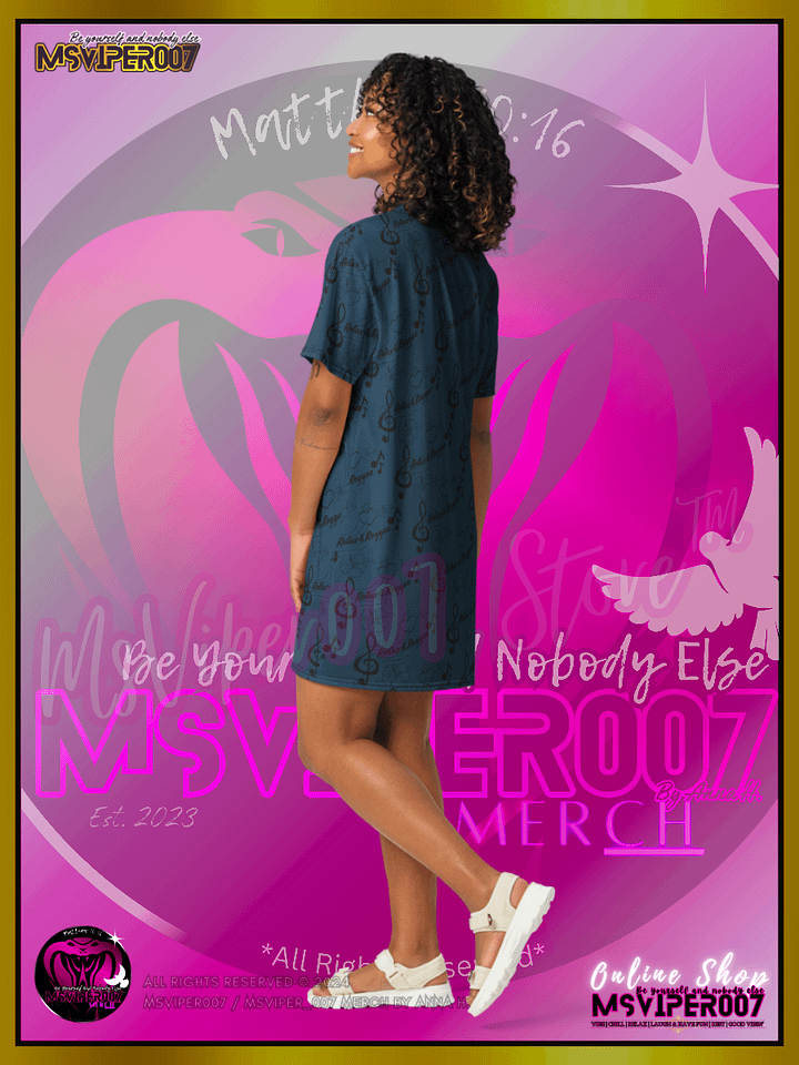 T-SHIRT DRESS - MSVIPER007'S "Relax & Reggae™ " (Deep Oasis/Tropics | V3 ) T-SHIRT DRESS BY ANNA H. product image (2)