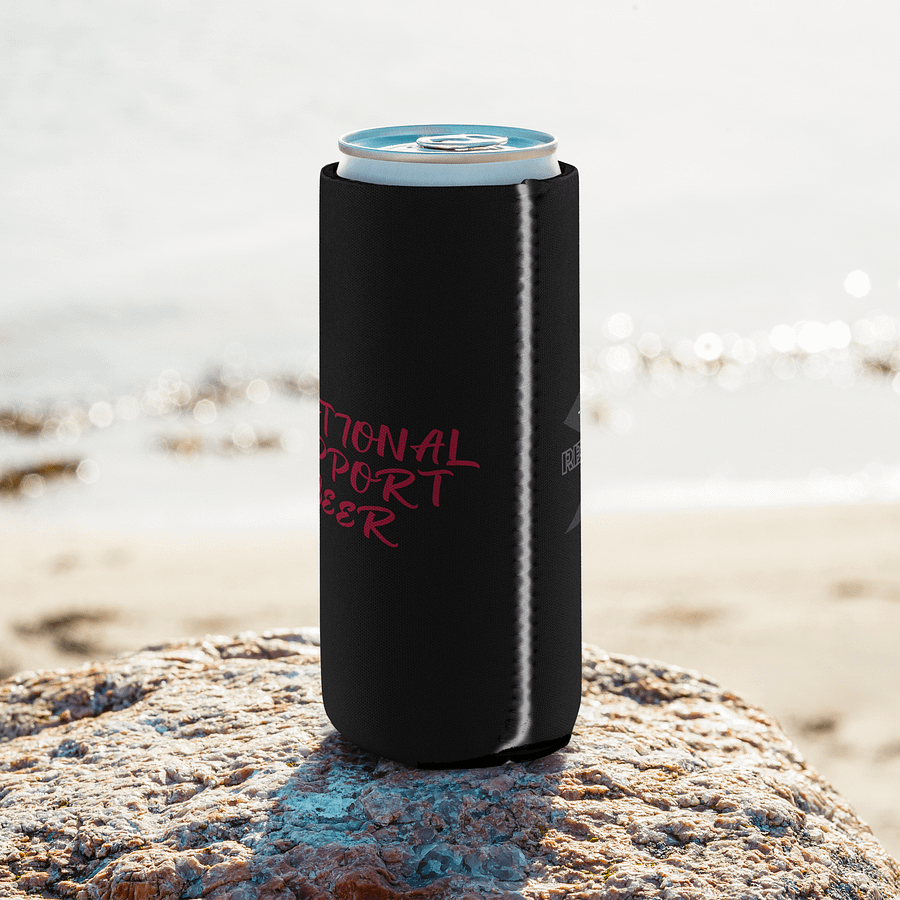 Emotional Support Beer Coozie (Black) product image (8)