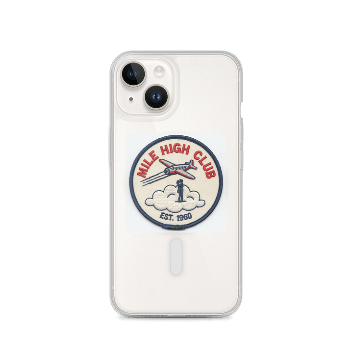 Mile High Club Embroidered Phone Case product image (4)