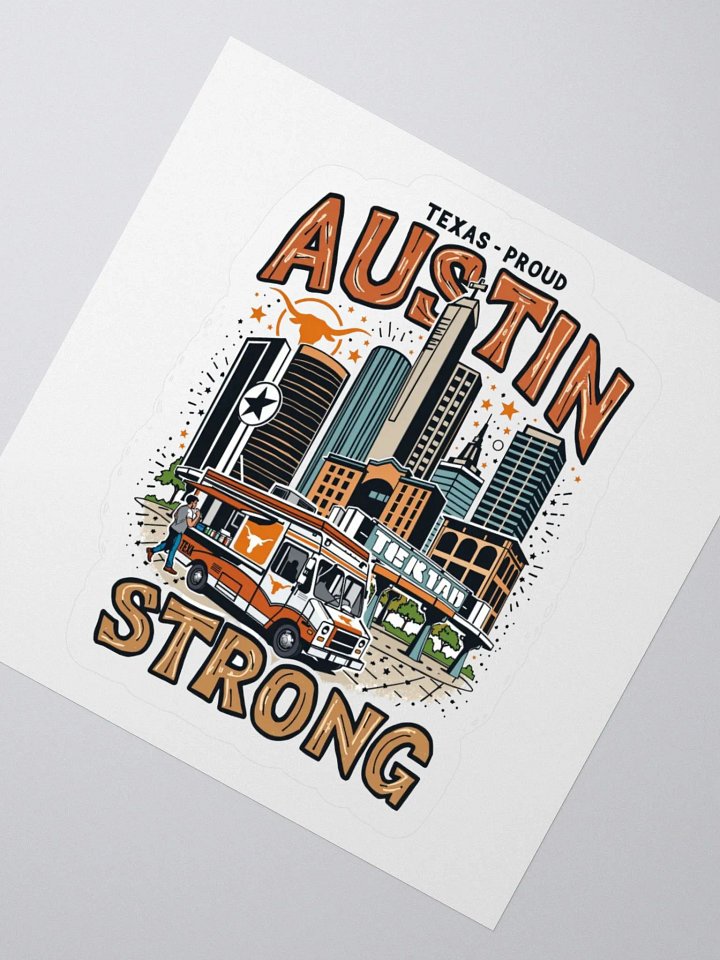 Austin Strong Kiss Cut Stickers product image (6)