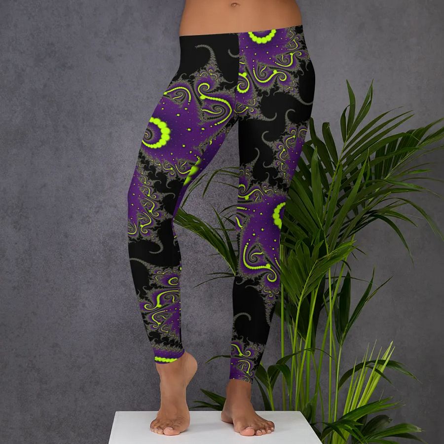 Fractal Leggings - Acid Nights product image (7)
