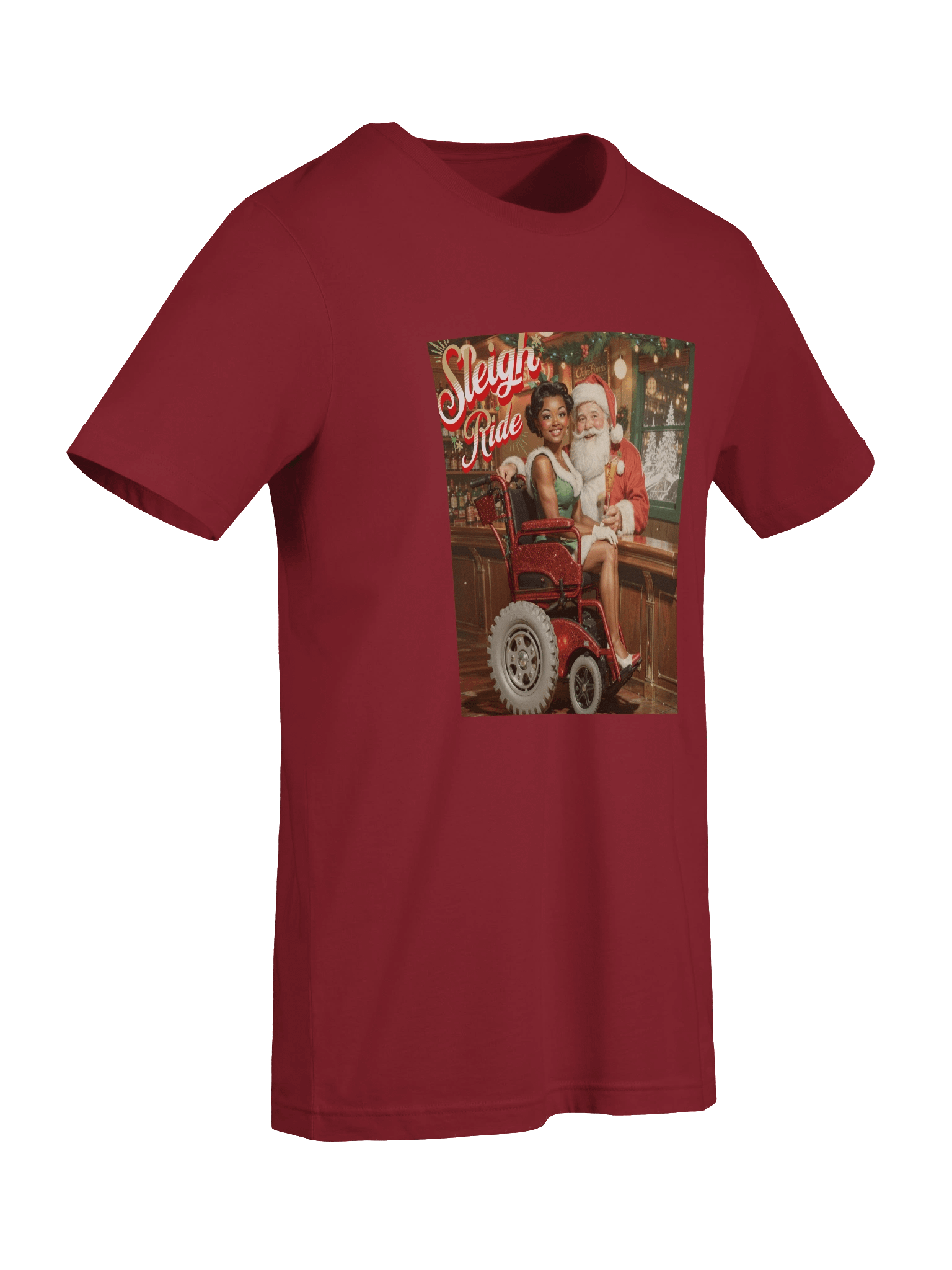 Vintage Pin-up Sleigh Ride T-Shirt product image (33)