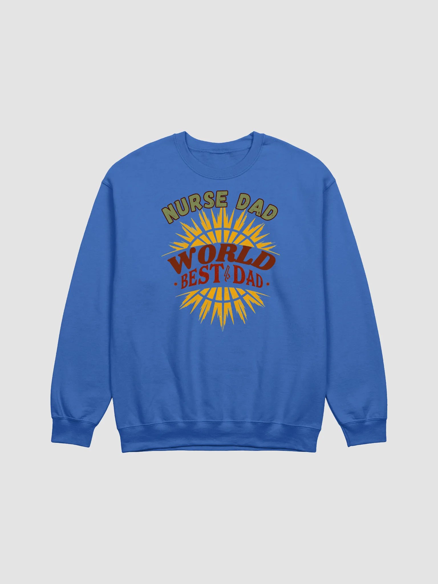 Nurse Dad World's Best Dad Crewneck Sweatshirt product image (10)