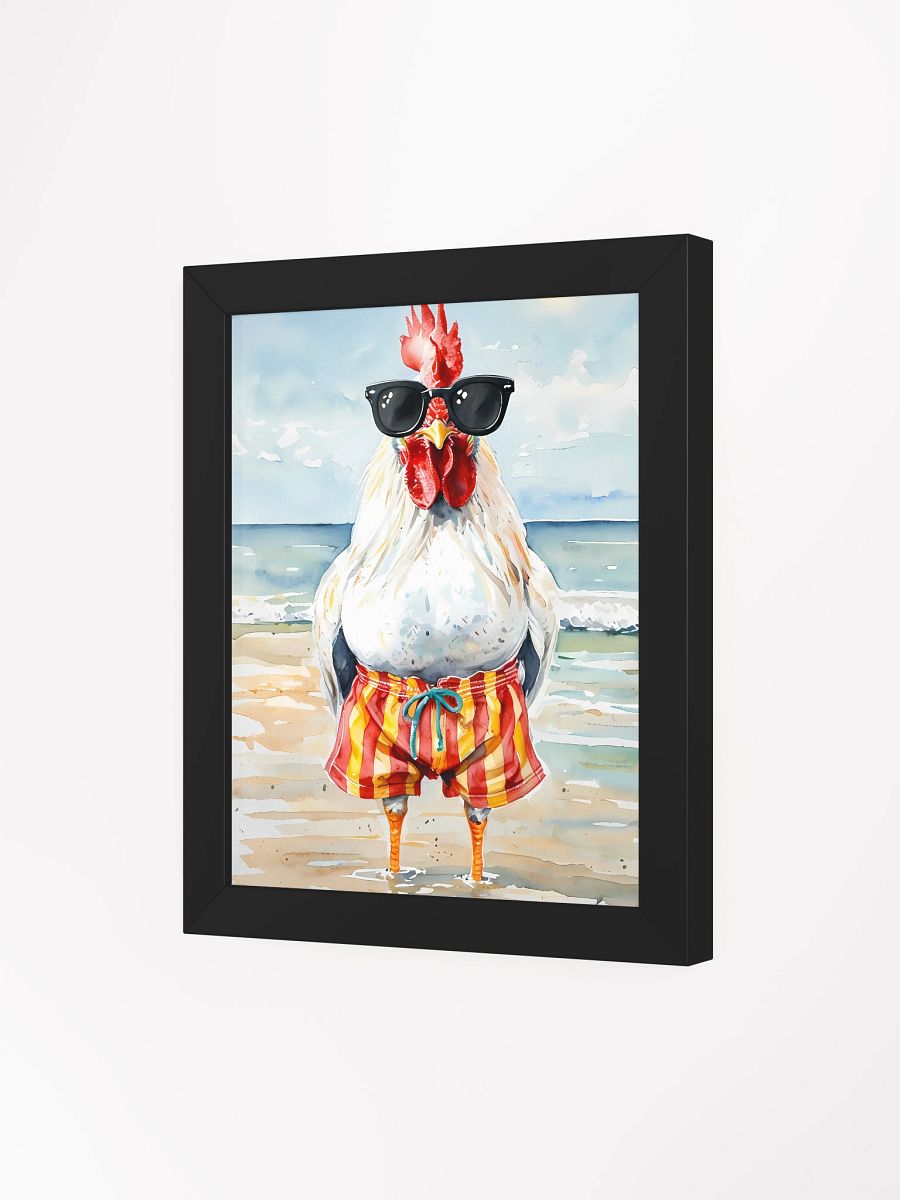 Beach Rooster Framed Poster product image (4)