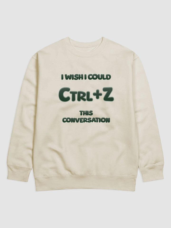 【Ctrl+Z】Green Text Premium Sweatshirt product image (1)