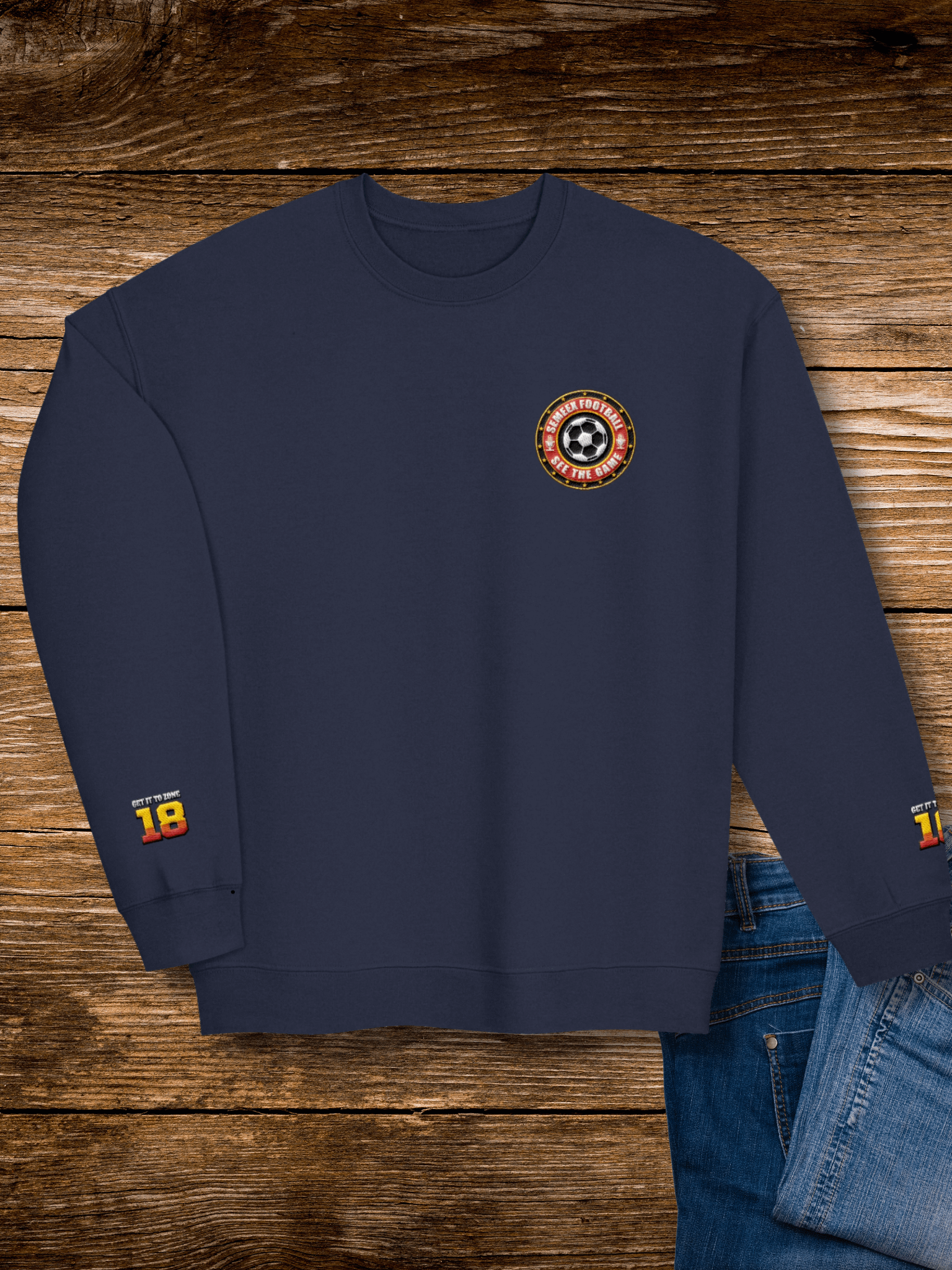 Semeex Football Icon Gildan Classic Crewneck Sweatshirt product image (2)