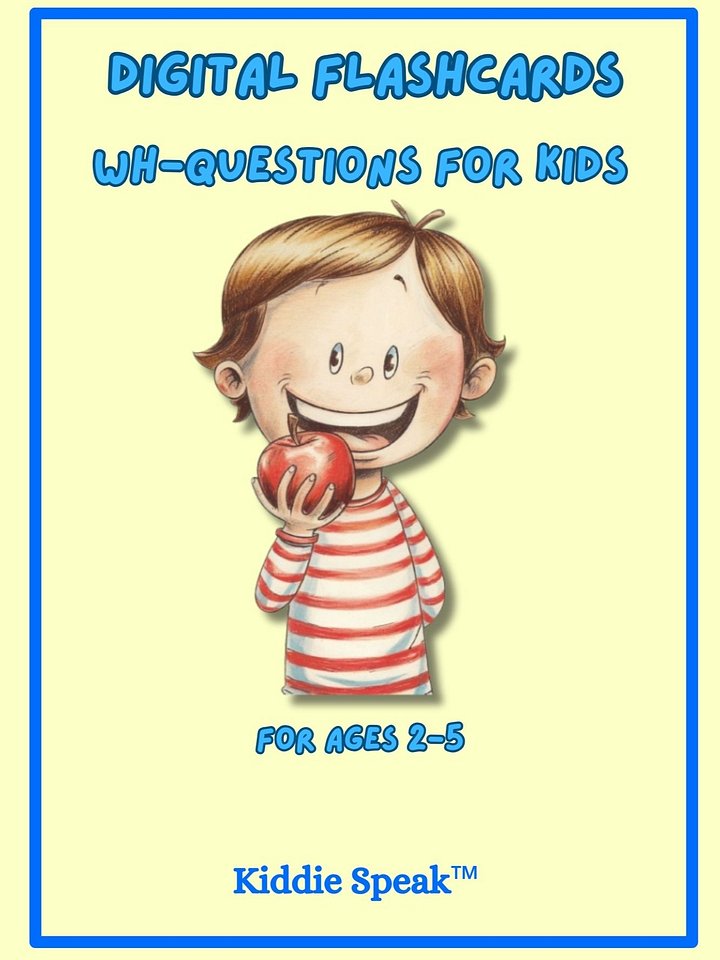 WH-Questions for children flashcards product image (1)