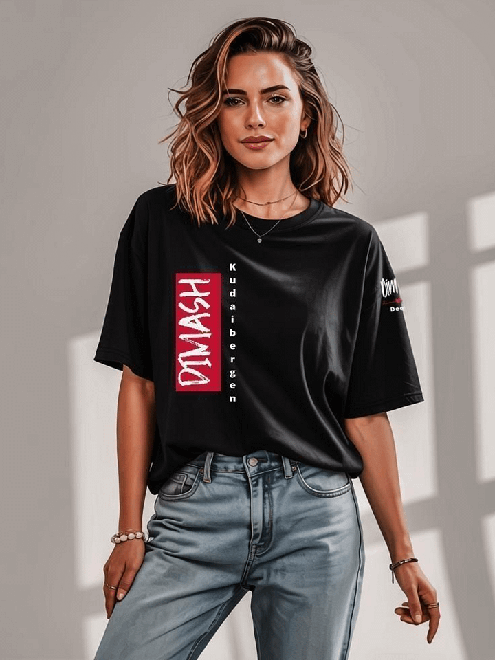 Singer From Kazakhstan Comfort Color Unisex T-Shirt Front And Sleeve Print product image (2)