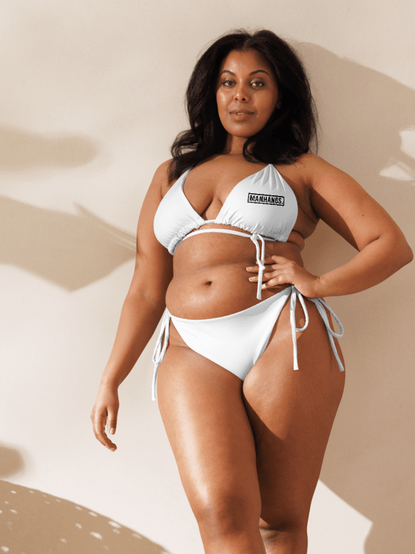 Two-Piece String Bikini by MANHANDS. (White) product image (8)