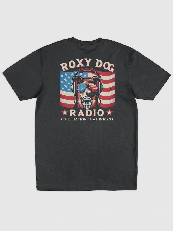 Roxy Dog American Flag Custom T-Shirt product image (2)