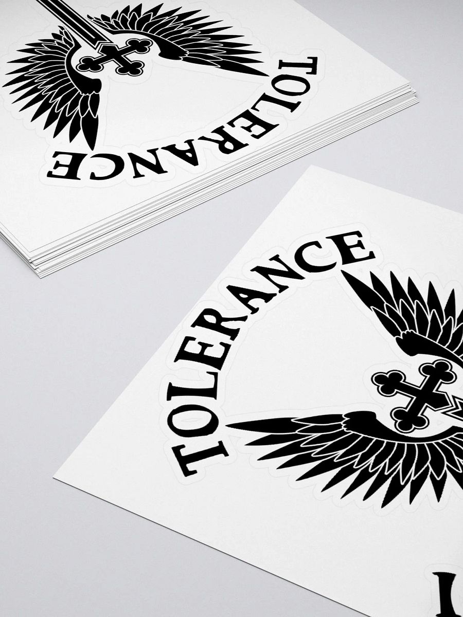 Tolerance is Not a Virtue Sticker (Black) product image (11)