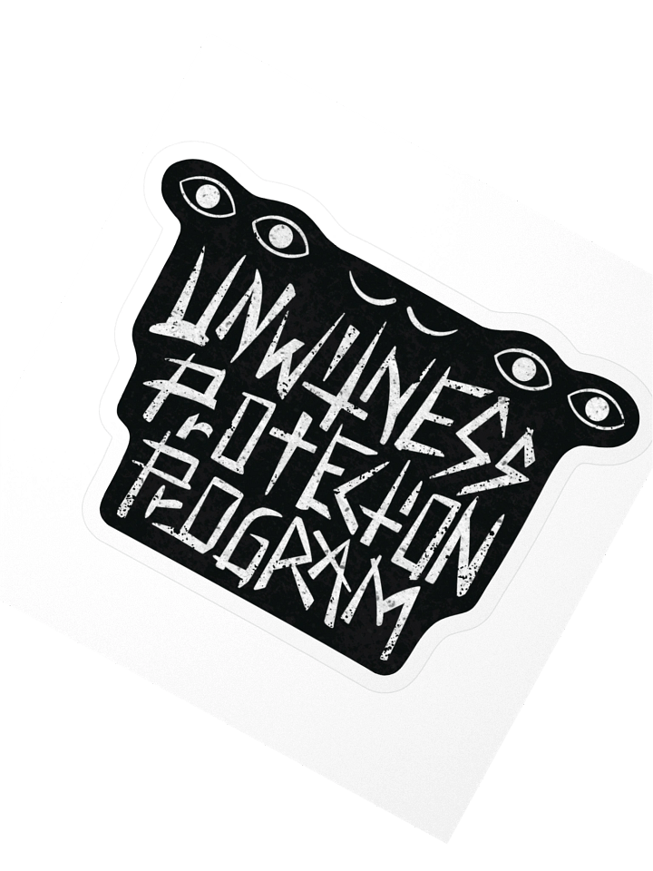 Unwitness Protection Program Logo Sticker product image (2)