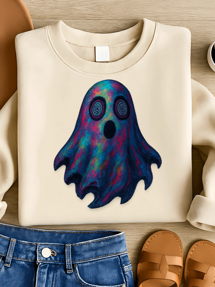 Weirdcore Ghost Sublimation PNG – Abstract Halloween Clipart for T-Shirts – Glitchy Spooky Theme – 300 DPI Instant Digital Download product image (1)