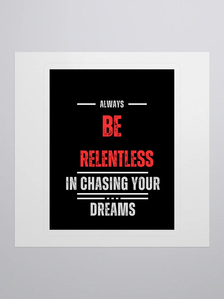Relentless Dreams Kiss Cut Stickers product image (1)