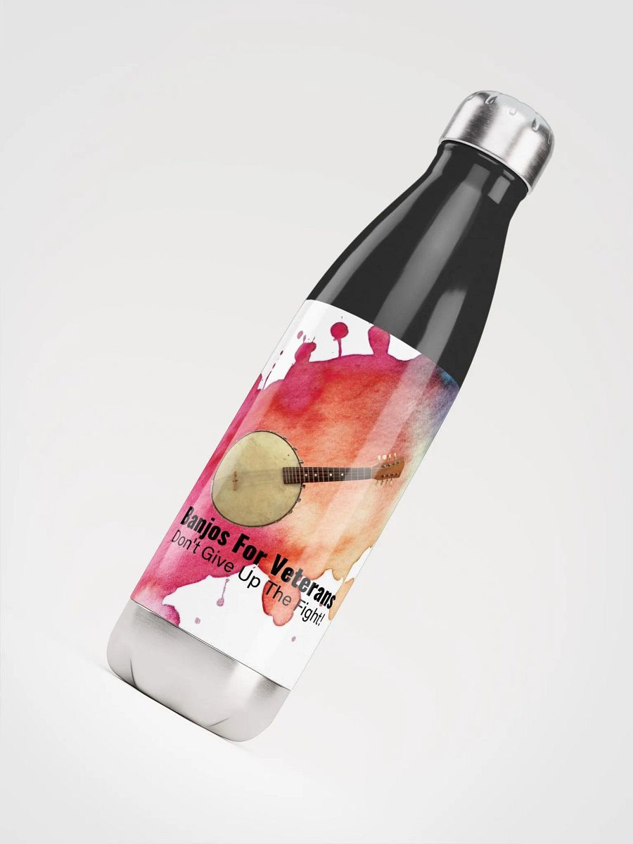 Banjos For Veterans (B4V) Artwork Stainless Steel Water Bottle product image (7)