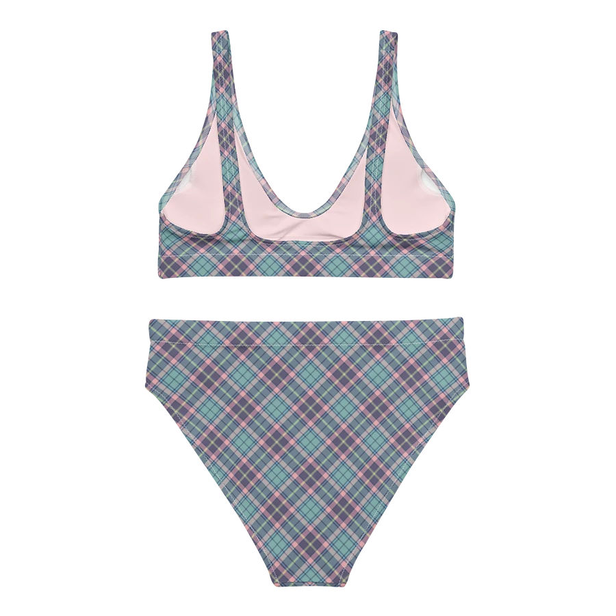Light Green, Lavender, and Pink Plaid Bikini product image (4)