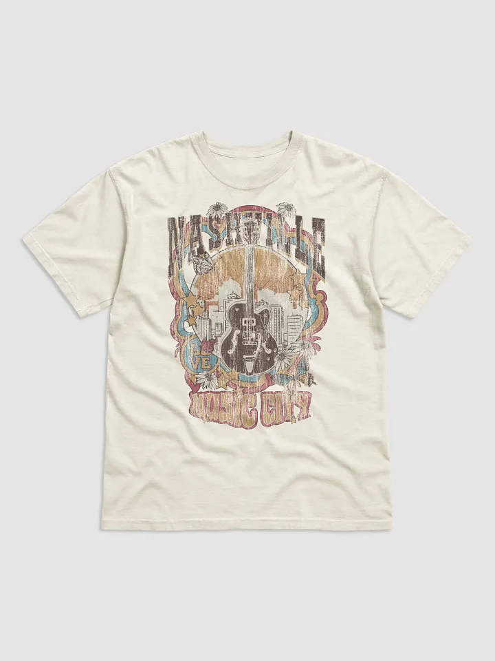 Nashville Music City Tee | Retro-Style Western Grunge T-Shirt for Travel and Road Trips product image (9)