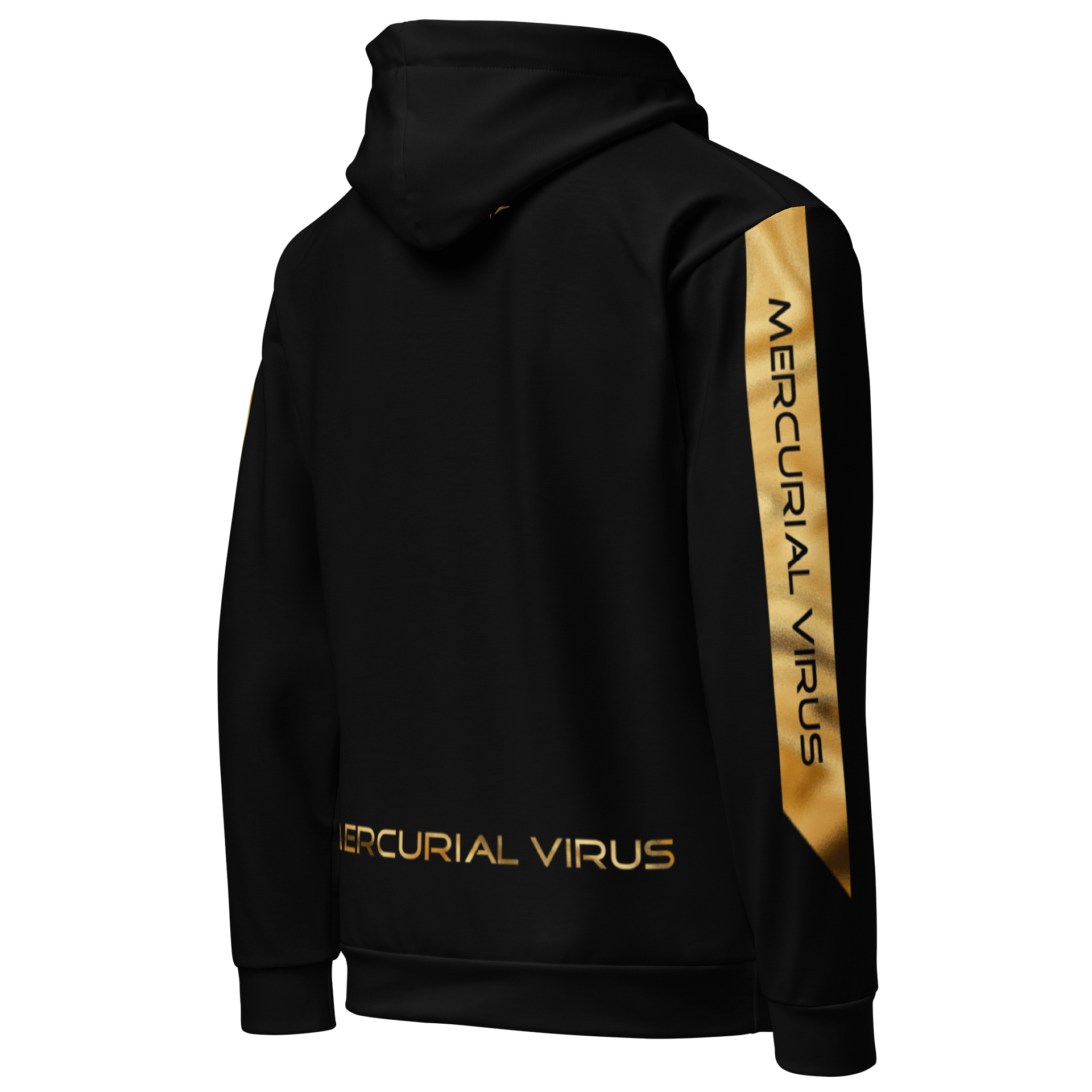 Mercurial Virus Gold Shimmer Black Hoodie product image (5)